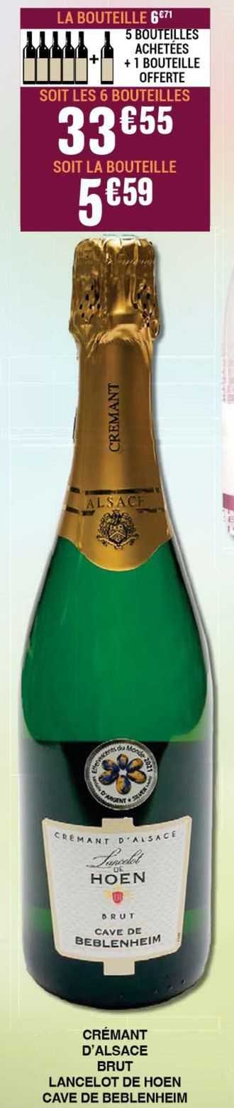 crémant d'alsace brut lancelot de hoen cave de beblenheim
