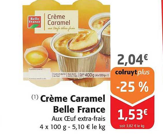crème caramel belle france
