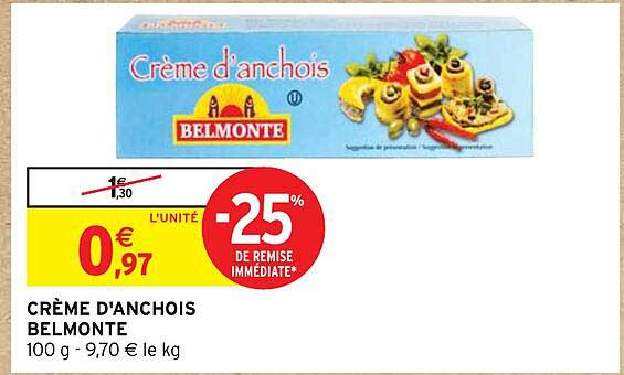 crème d'anchois belmonte
