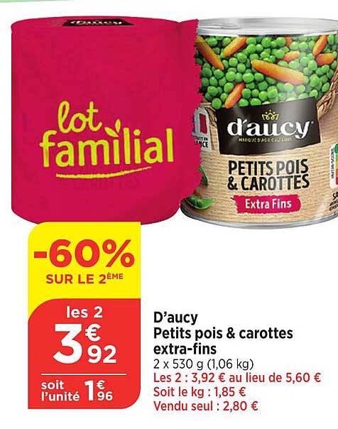 D'aucy Petits Pois & Carottes Extra-fins