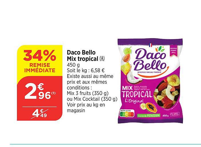 daco bello mix tropical