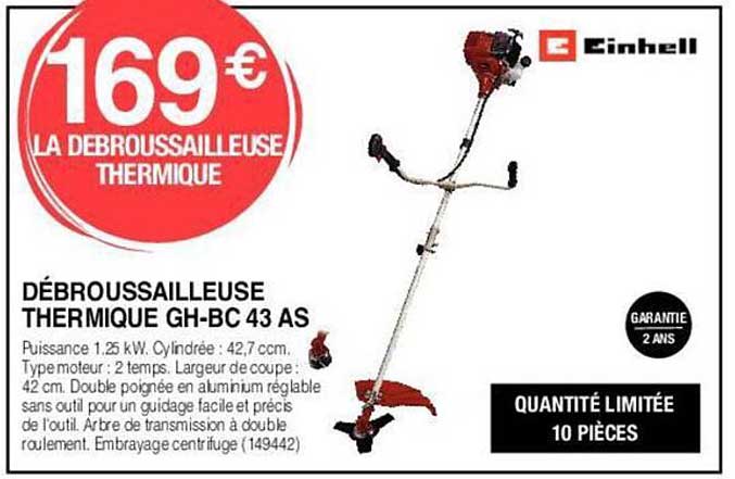débroussailleuse thermique gh-bc 43 as