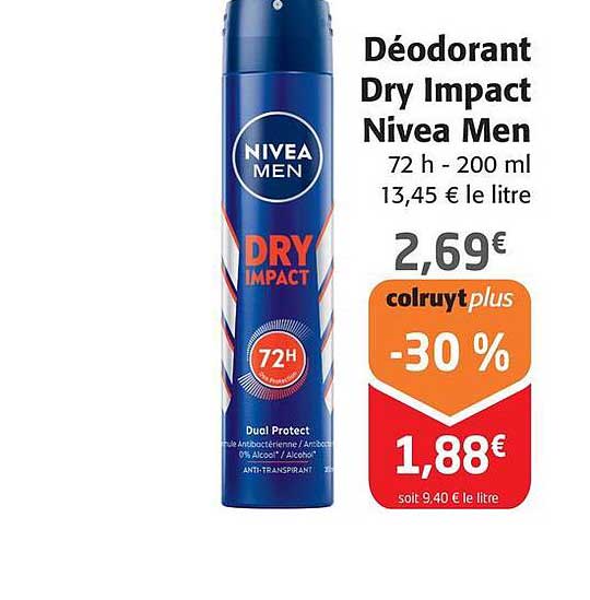 déodorant dry impact nivea men