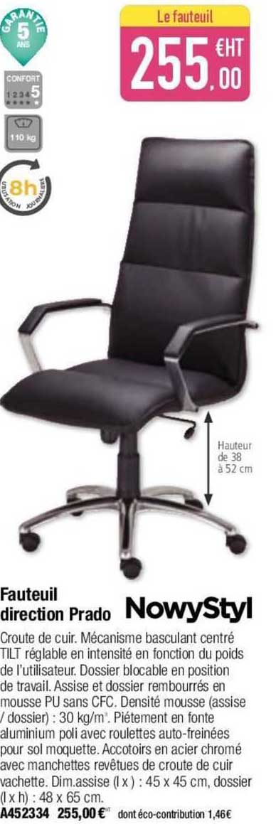 fauteuil direction prado nowystyl