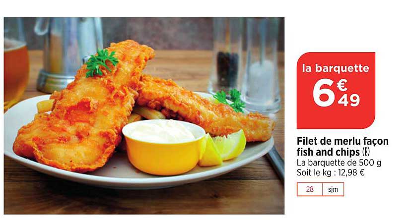 filet de merlu façon fish and chips