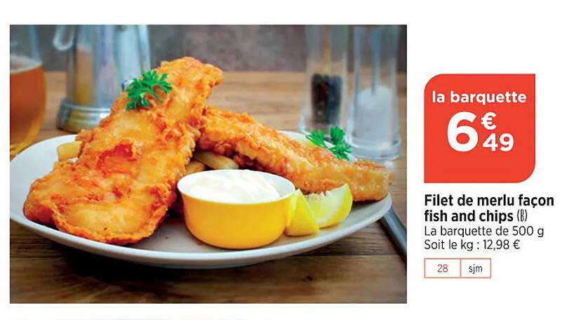 filet de merlu façon fish and chips