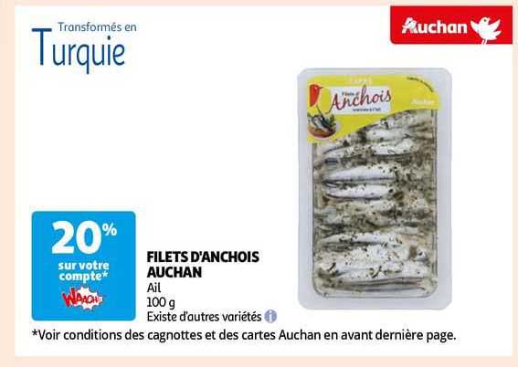 filets d'anchois auchan