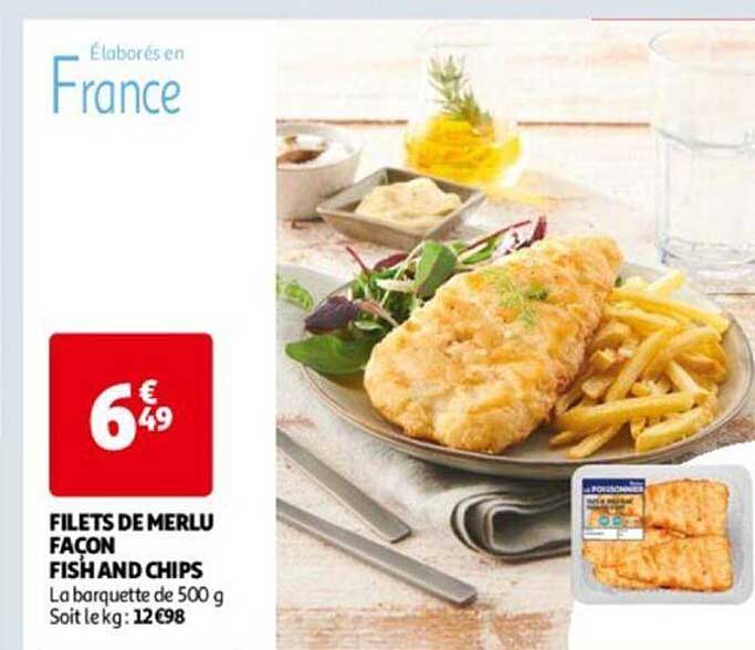 filets de merlu façon fish and chips