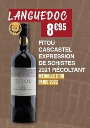 fitou cascastel expression de schistes 2021 récoltant
