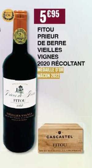 fitou prieur de berre vieilles vignes 2020 récoltant