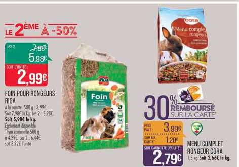 foin pour rongeurs riga menu complet rongeur cora