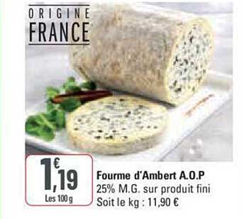 fourme d'ambert a.o.p.