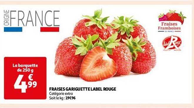 fraises gariguette label rouge