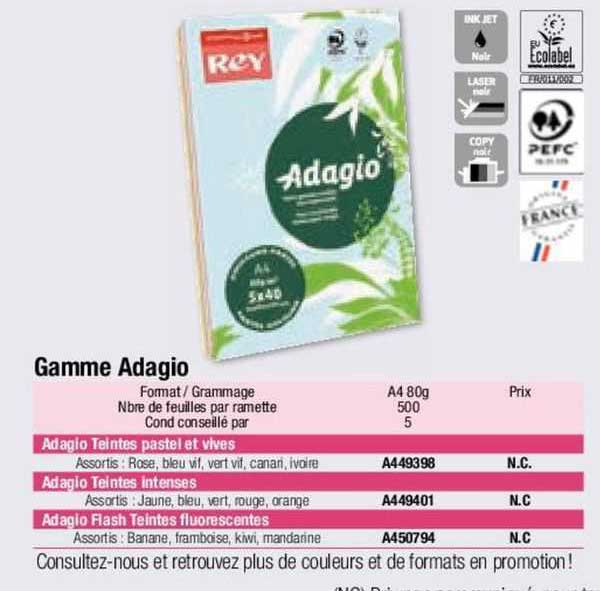 Gamme Adagio Rey