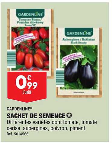 gardenline sachet de semence