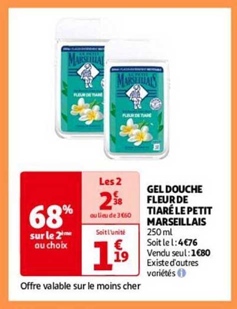 Gel Douche Fleur De Tiaré Le Petit Marseillais