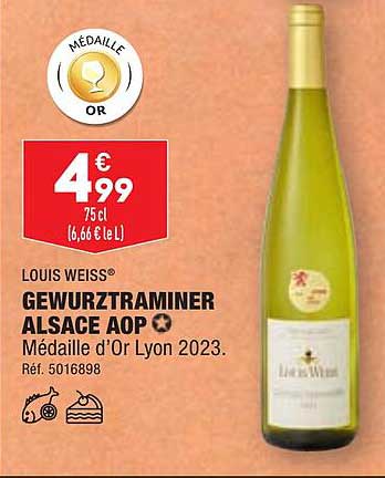 gewurztraminer alsace aop louis weiss