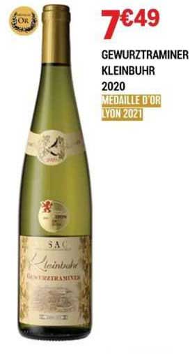 gewurztraminer kleinbuhr 2020