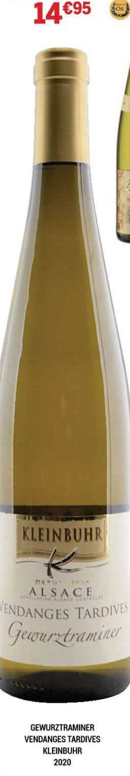 gewurztraminer vendanges tardives kleinbuhr 2020
