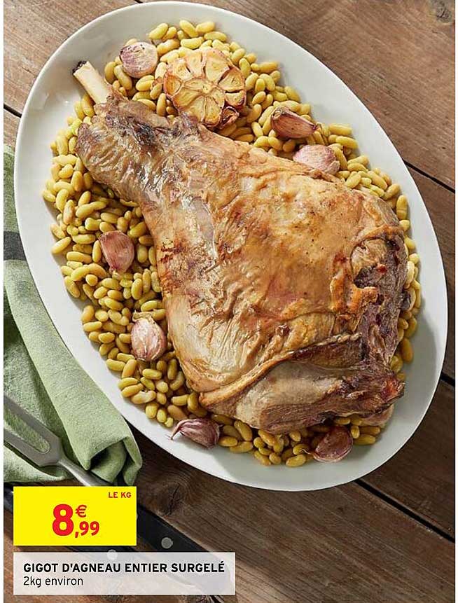 gigot d'agneau entier surgelé