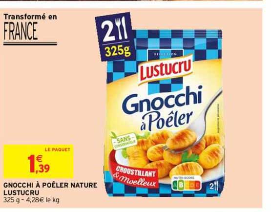 Gnocchi à Poêler Nature Lustucru