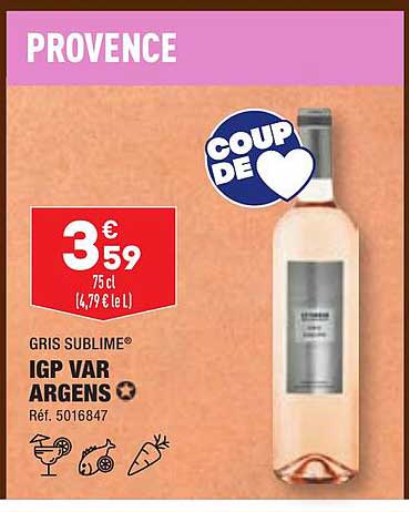 gris sublime igp var argens