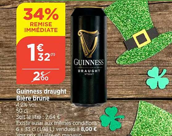 guinness draught bière brune