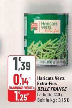 haricots verts extra-fins belle france