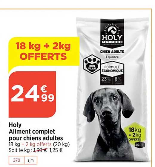 holy aliment complet pour chien adultes