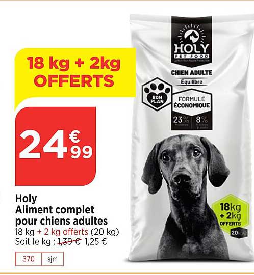 holy aliment complet pour chiens adultes