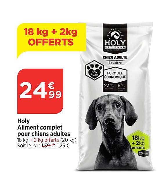 holy aliment complet pour chiens adultes