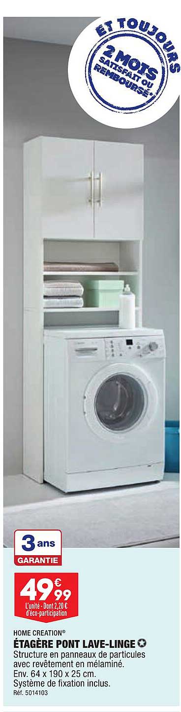 home creation étagère pont lave-linge
