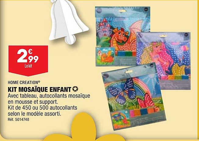 home creation kti mosaïque enfant
