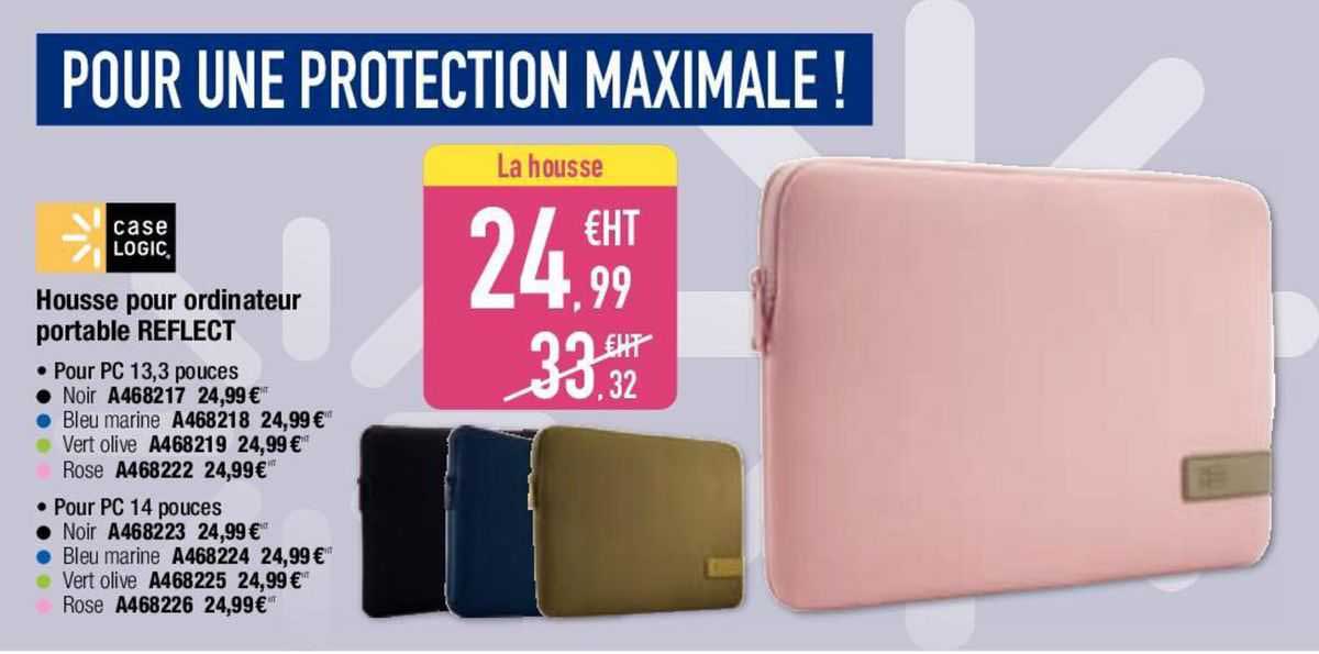housse pour ordinateur portable reflect case logic