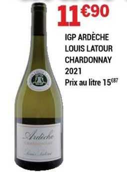 Igp Ardèche Louis Latour Chardonnay 2021
