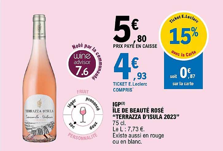 igp île de beauté rosé "terrazza d'isula 2023"