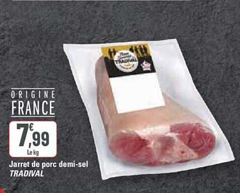 jarret de porc demi-sel tradival