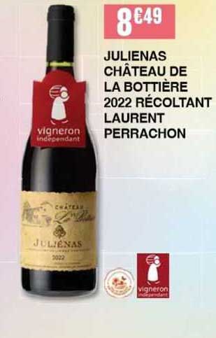 julienas château de la bottière 2022 récoltant laurent perrachon