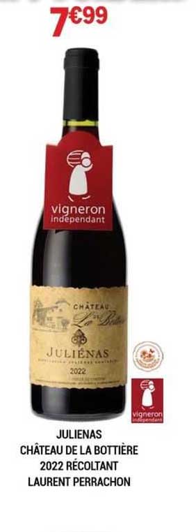 julienas château de la bottière 2022 récoltant laurent perrachon