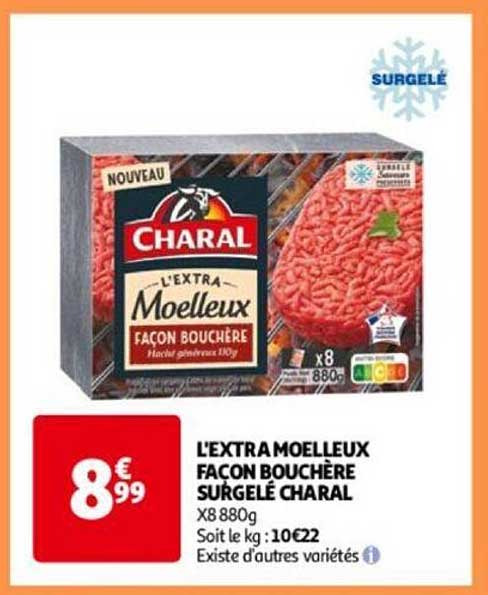 l'extra moelleux façon bouchère surgelé charal