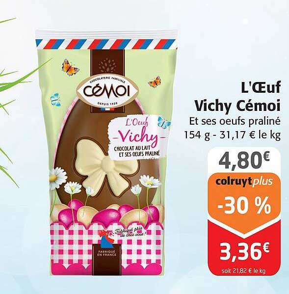 l"œufs vichy cémoi et ses œufs praliné