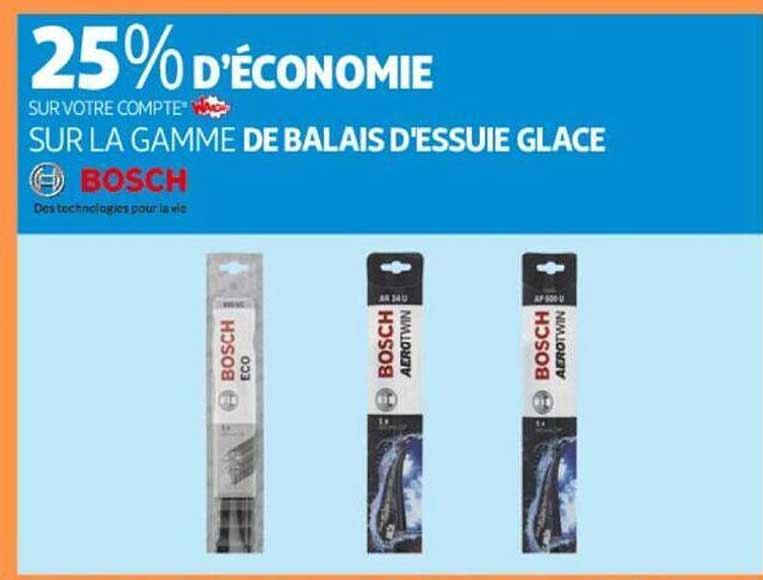 la gamme de balais d'essuie glace bosch