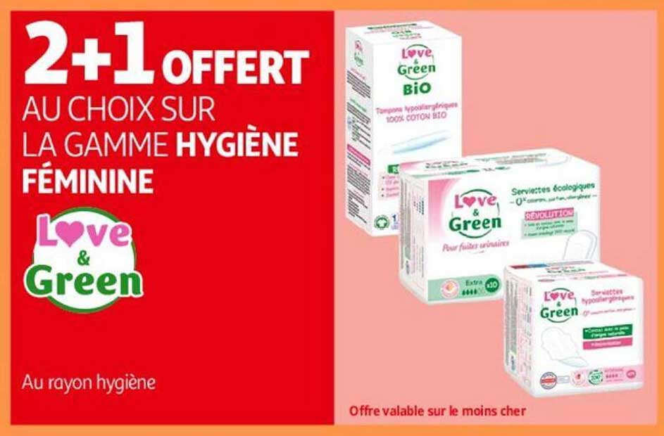 la gamme hygiène féminine love & green