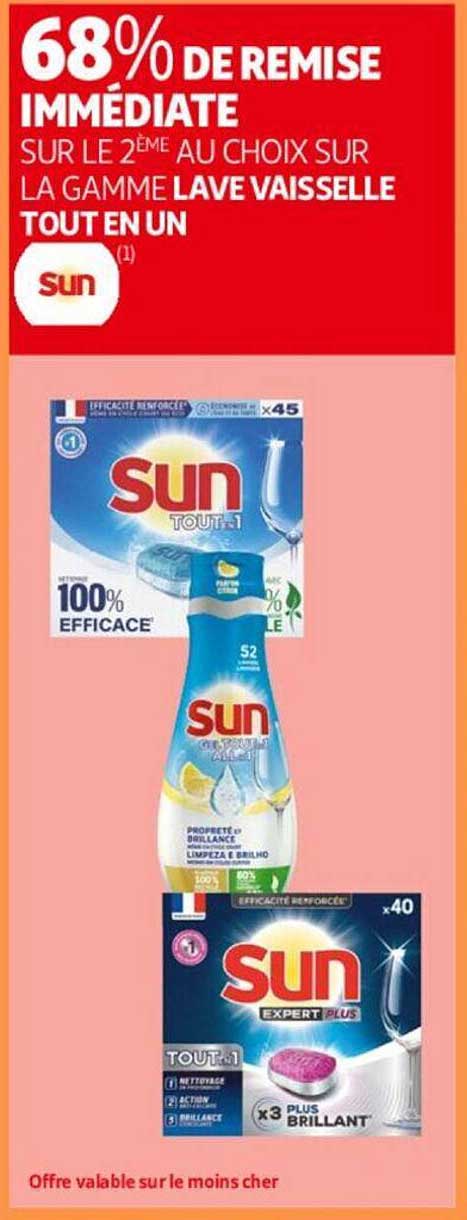 la gamme lave vaisselle tout en un sun