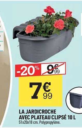 La Jardicroche Avec Plateau Clipsé 10 L