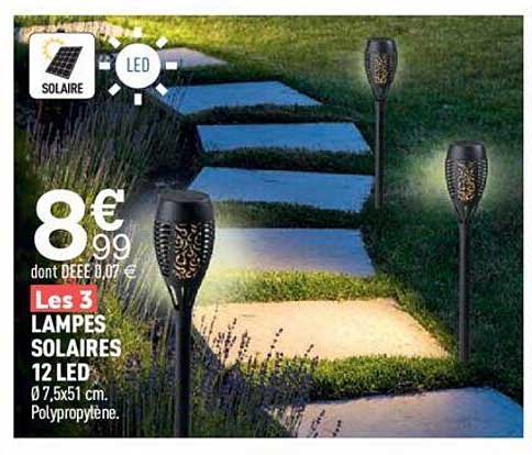 lampes solaires 12 led