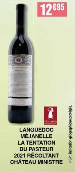 languedoc méjanelle la tentation du pasteur 2021 récoltant château ministre