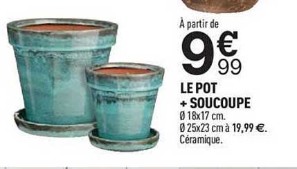 le pot + soucoupe