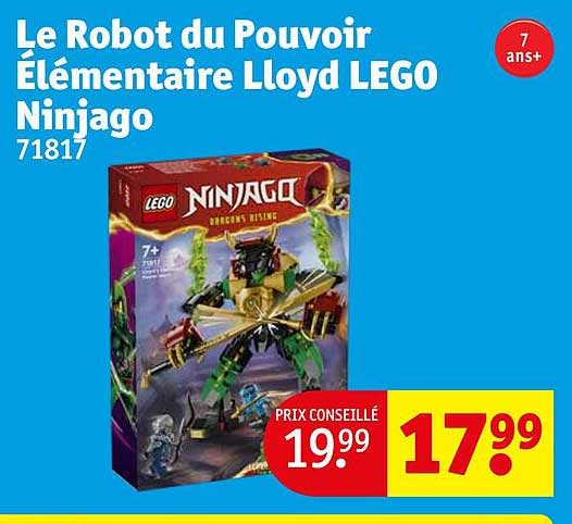 le robot du pouvoir élémentaire lloyd lego ninjago