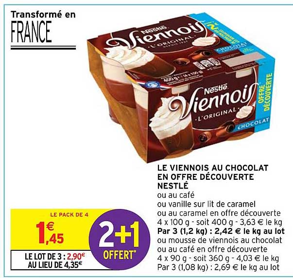 Le Viennois Au Chocolat En Offre Découverte Nestlé